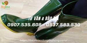Bán sỉ ủng đi mưa Thùy Dương màu rêu