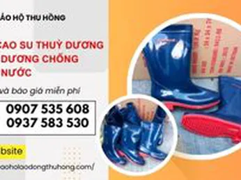 Ủng cao su Thùy Dương xanh dương chống thấm nước