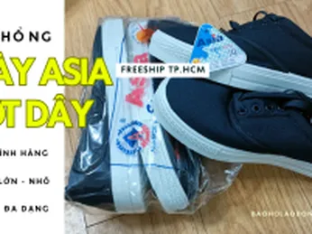 Nơi bán sỉ giày vải Asia cột dây uy tín ở TPHCM