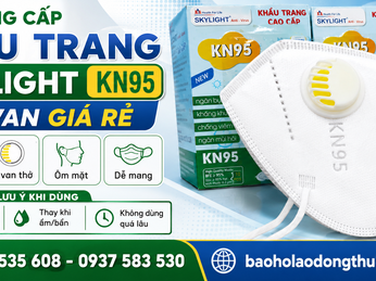 Cung cấp khẩu trang Skylight KN95 có van giá rẻ