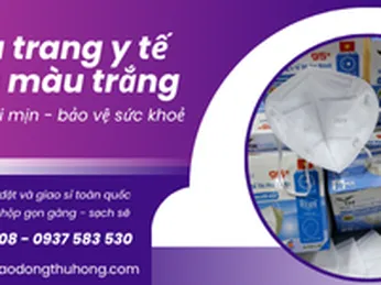 Khẩu trang y tế trắng 5 lớp chống bụi mịn giá rẻ