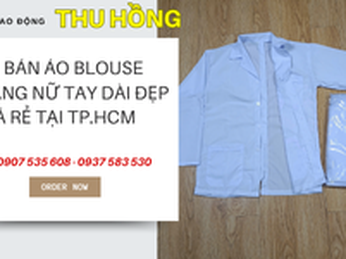 Nơi bán áo khoác blouse trắng nữ tay dài đẹp giá sỉ