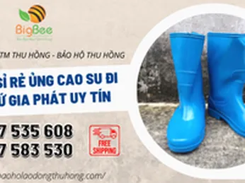 Đại lý chuyên ủng cao su đi mưa Tứ Gia Phát giá rẻ