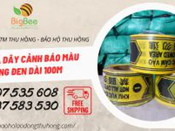 Báo giá dây cảnh báo vàng đen dài 100m