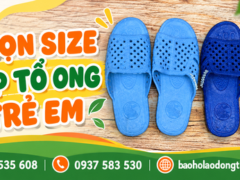 Cách chọn dép tổ ong trẻ em đúng size cho bé