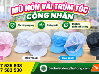 Cấu tạo và ứng dụng mũ nón vải trùm tóc công nhân