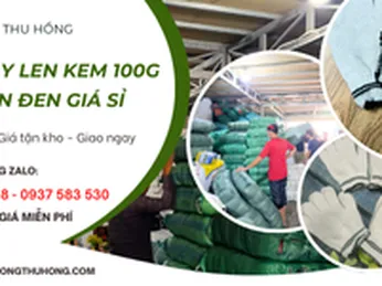 “Cháy đơn” găng tay len kem 100g hai viền đen – Thu Hồng tăng tốc xuất kho phục vụ nhu cầu lớn