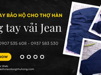Mua ống tay vải jean cho thợ hàn giá rẻ nhất