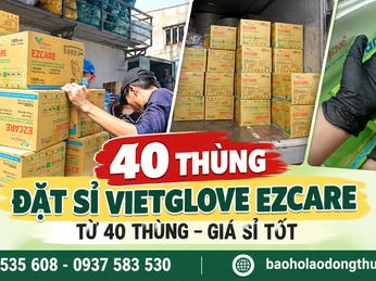 Đặt sỉ găng tay y tế Vietglove Ezcare từ 40 thùng tại Thu Hồng