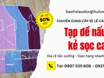 Tạp dề nấu ăn vải caro giá rẻ - đủ màu đẹp