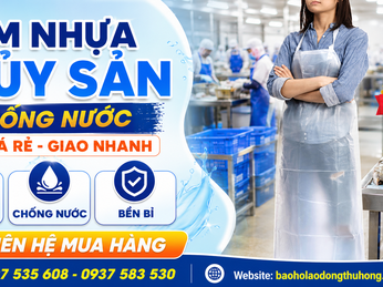 Yếm nhựa thuỷ sản chống nước giá rẻ, giao nhanh