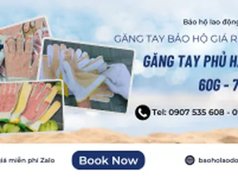 Găng tay phủ hạt nhựa màu đỏ vàng siêu bám – giá ưu đãi kho xưởng