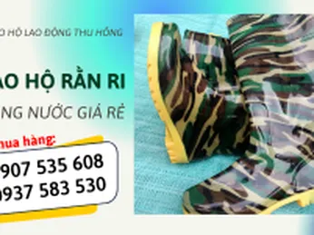Ủng bảo hộ rằn ri chống nước giá rẻ đủ size