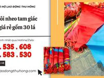 Dây cờ đuôi nheo trang trí giá rẻ gồm 30 lá