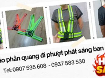 Dây đai áo phản quang đi phượt phát sáng ban đêm tốt