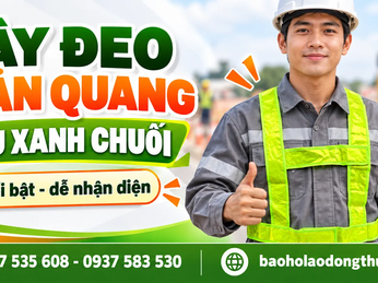 Dây đeo phản quang màu xanh chuối – gọn nhẹ