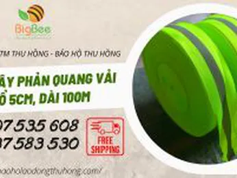 Bán dây phản quang vải khổ 5cm giá rẻ