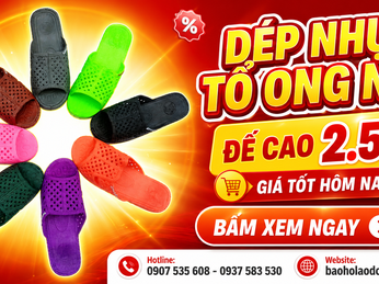 Đặt dép nhựa tổ ong nam đế cao giá sỉ, giao nhanh