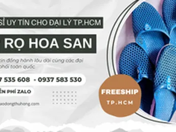 Dép rọ Hoa San chính hãng giá sỉ TPHCM – Nguồn hàng ổn định cho đại lý