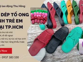 Nguồn dép tổ ong học sinh trẻ em giá sỉ tại TPHCM