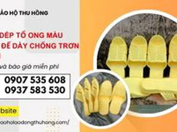 Sỉ rẻ dép tổ ong màu vàng đế dày chống trơn loại 1