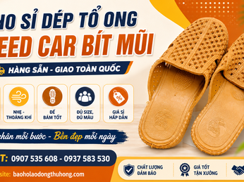 Kho sỉ dép tổ ong Speed Car bít mũi hàng sẵn, giao toàn quốc