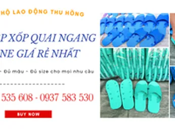 Địa chỉ mua dép xốp quai ngang giá rẻ online
