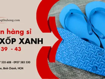 Nguồn hàng dép xốp xanh giá sỉ rẻ uy tín