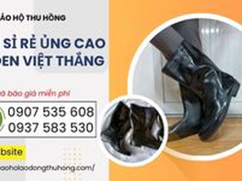 Bán ủng cao su đen Việt Thắng giá rẻ, ship nhanh TPHCM