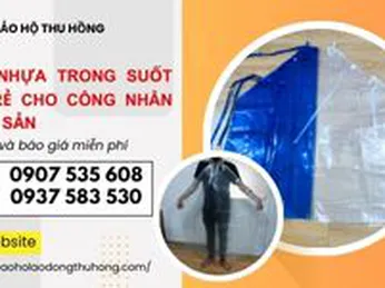 Yếm nhựa trong suốt giá rẻ cho công nhân thủy sản