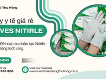 Găng tay y tế Nitrile không bột TTGloves màu trắng giá rẻ