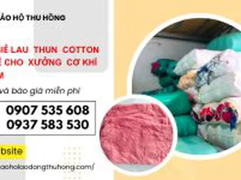 Bán giẻ lau thun cotton giá rẻ cho xưởng cơ khí TPHCM