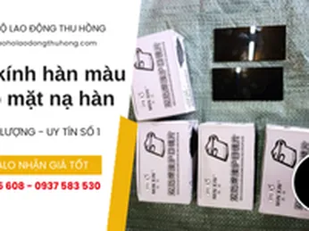 Miếng kính hàn màu đen giá rẻ lắp mặt nạ hàn