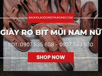 Giày rọ bịt mũi nam nữ giá sỉ rẻ tại TPHCM