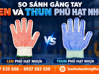 Điểm khác nhau của găng tay len phủ hạt nhựa và thun phủ hạt nhựa