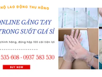 Mua online găng tay vinyl trong suốt giá sỉ, chính hãng