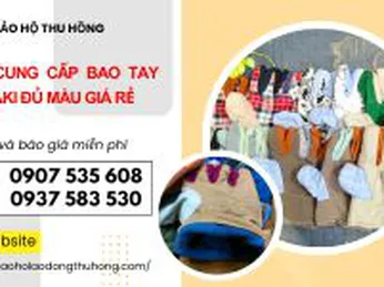 Nhà cung cấp bao tay vải kaki đủ màu giá rẻ