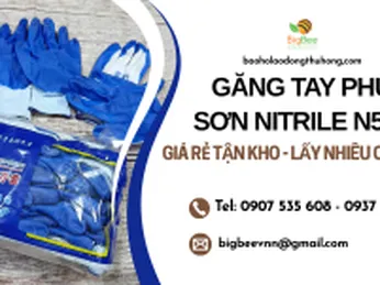 Găng tay bảo hộ phủ sơn nitrile N518 giá rẻ tận kho – Lấy bao nhiêu cũng có