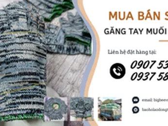 Mua bán sỉ găng tay len muối tiêu 90g giá rẻ