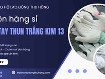 Sỉ găng tay thun kim 13 màu trắng giá rẻ tận xưởng