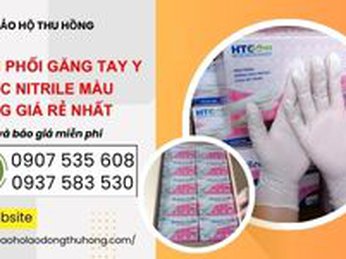 Phân phối găng tay y tế HTC Nitrile màu trắng giá rẻ