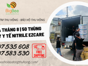 Giảm giá tháng 8 | 50 thùng găng tay y tế nitrile Ezcare