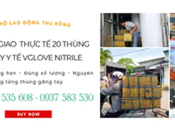 Ghi hình giao hàng 20 thùng găng tay y tế Vglove Nitrile – Nguồn sỉ uy tín, hỗ trợ khách sỉ tận nơi