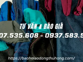 Bán sỉ rẻ bao tay vải jean 2 lớp dày