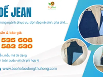 Xưởng may tạp dề jean giá rẻ