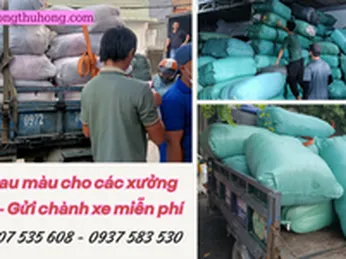 Gửi chành miễn phí hàng trăm ký vải lau màu cho xưởng ở miền Tây