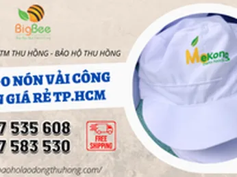 Nón vải đồng phục công nhân in logo giá rẻ tại xưởng