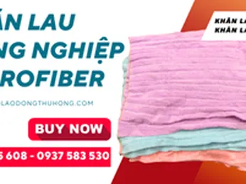 Khăn lau công nghiệp microfiber siêu thấm giá rẻ