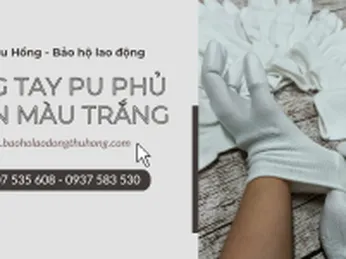 Găng tay PU phủ ngón tay màu trắng giá rẻ trực tiếp tại kho