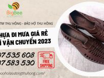 Giày nhựa đi mưa nam nữ giá rẻ - miễn phí vận chuyển 2023